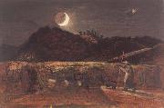 Samuel Palmer Cornfield by Moonlight,with the Evening Star oil painting on canvas